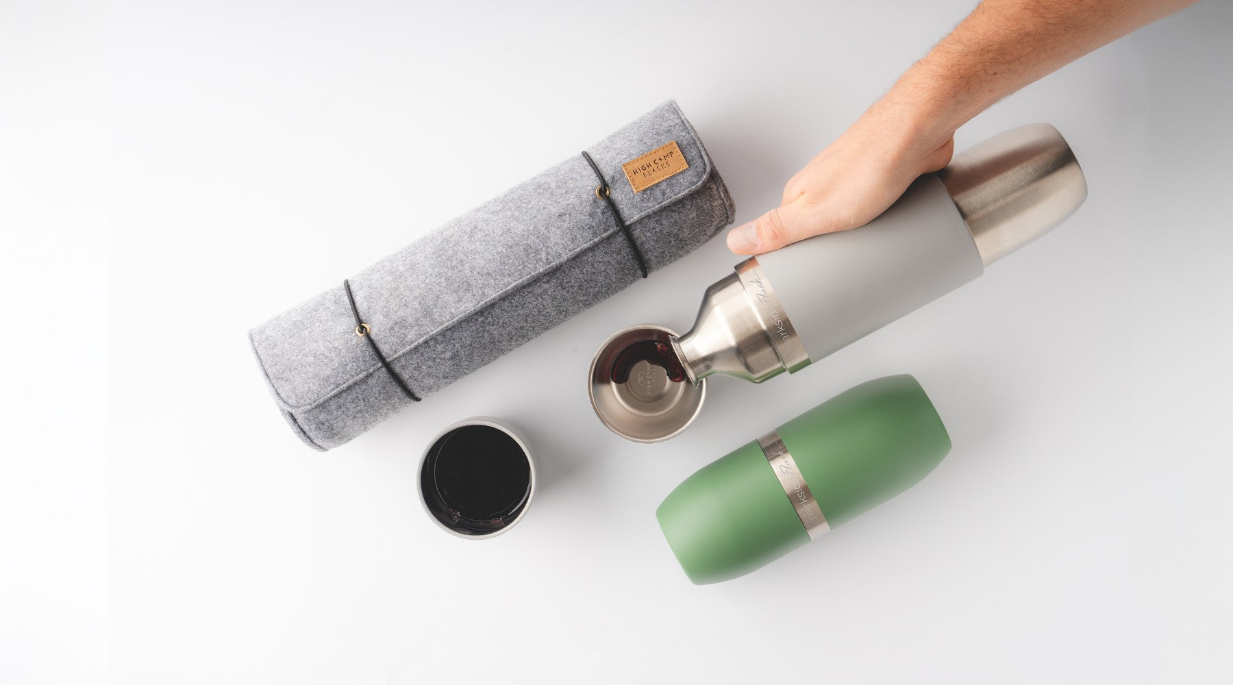 High Camp Flasks 2パック タンブラー キャリングケースセット Firelight Tumbler 2-Pack - 10.5-oz Camp & Cocktail Tumblers | High