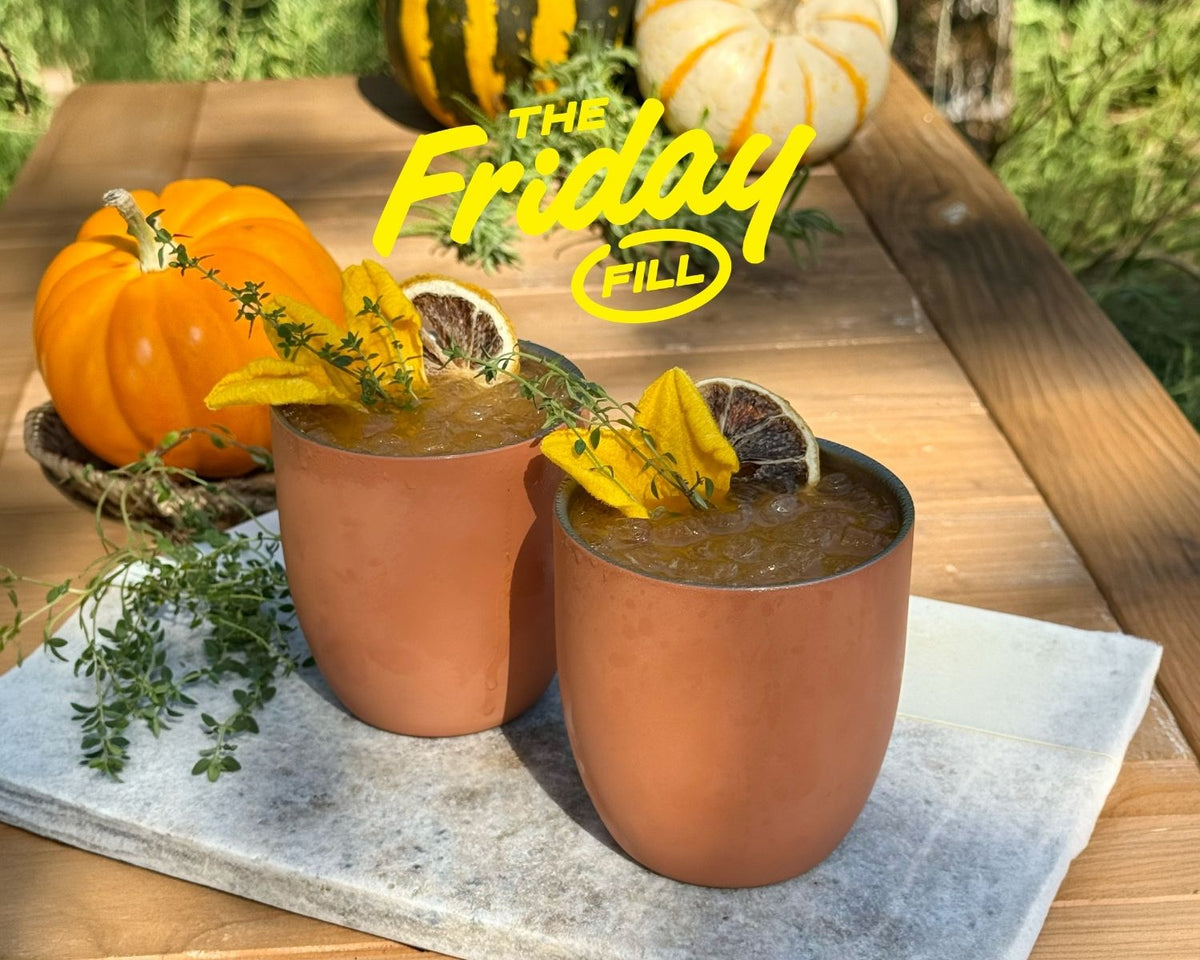 Friday Fill Ep. 12: Sip Fall Vibes with this Batched Pumpkin Thyme Mule
