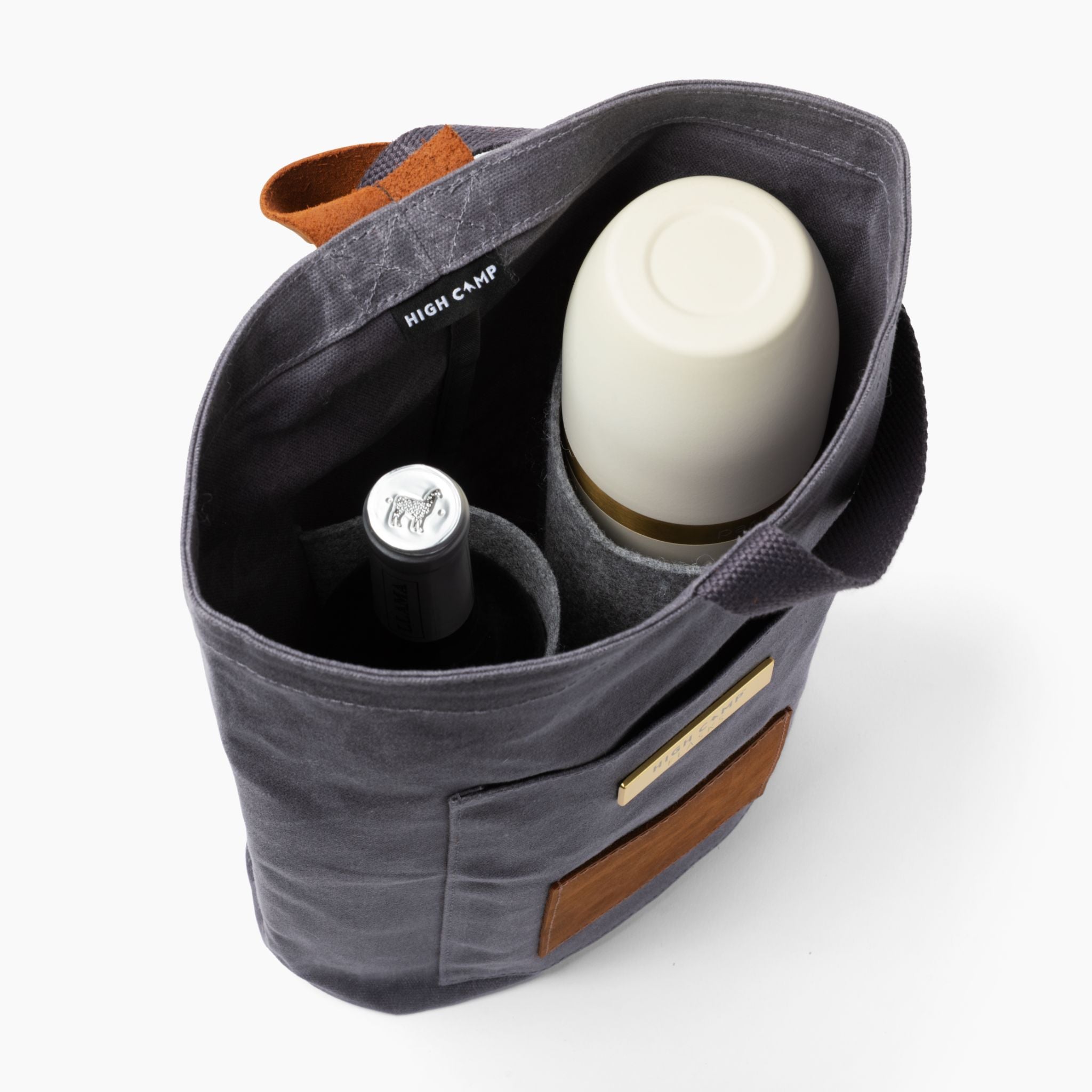 Twin Carry Tote: Two-Item Flask & Wine Carrier | High Camp