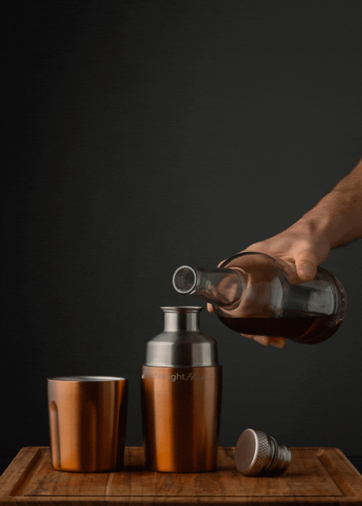 Firelight Flask® 375ml Stainless Steel Flask w/ Tumbler High Camp High Camp Flasks