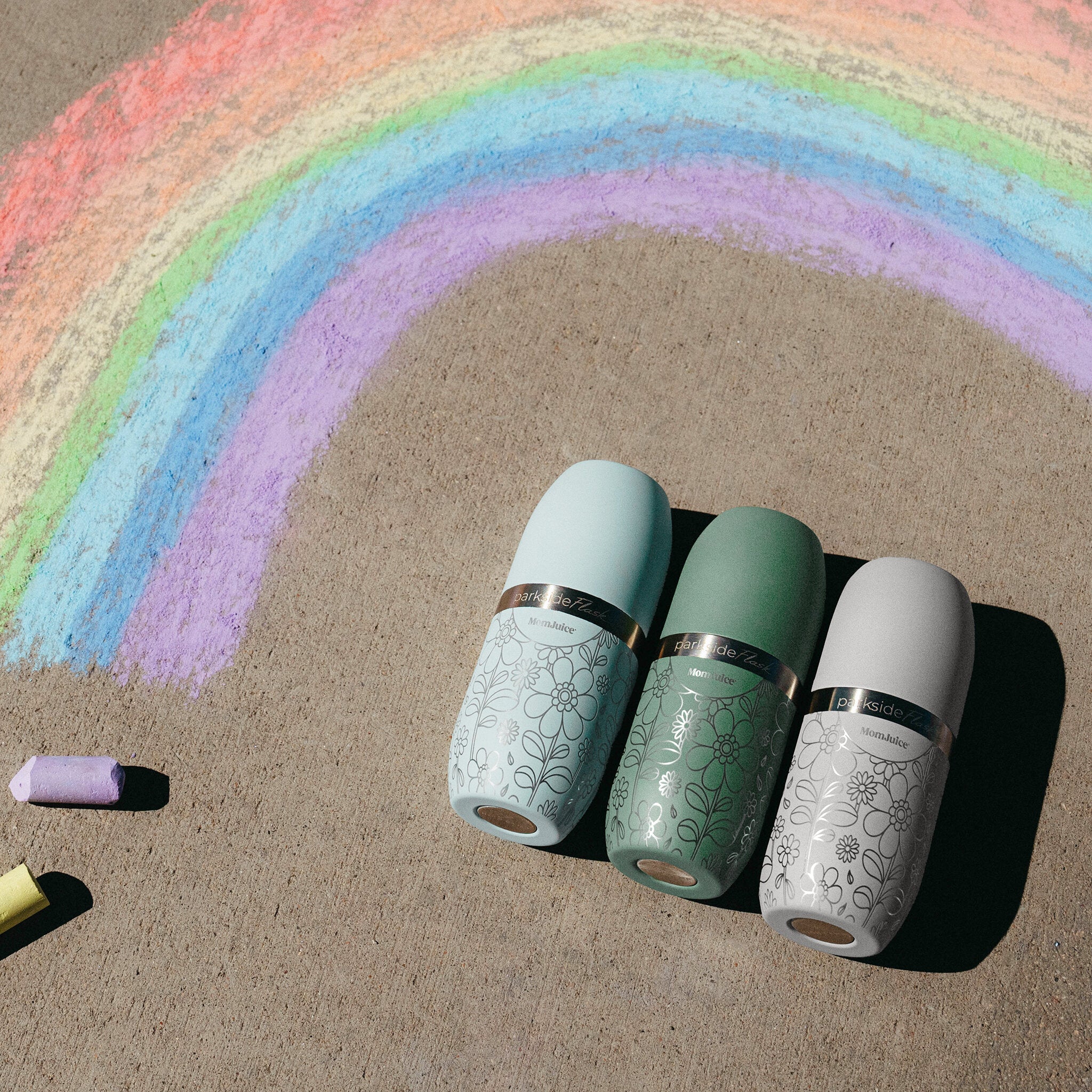 Parkside 375 Gift Box | Mom Juice x High Camp Flasks - Parasol Grey