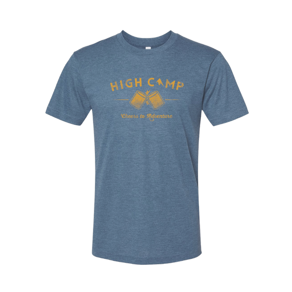 Cheers to Adventure - Heathered Tri-Blend Tee