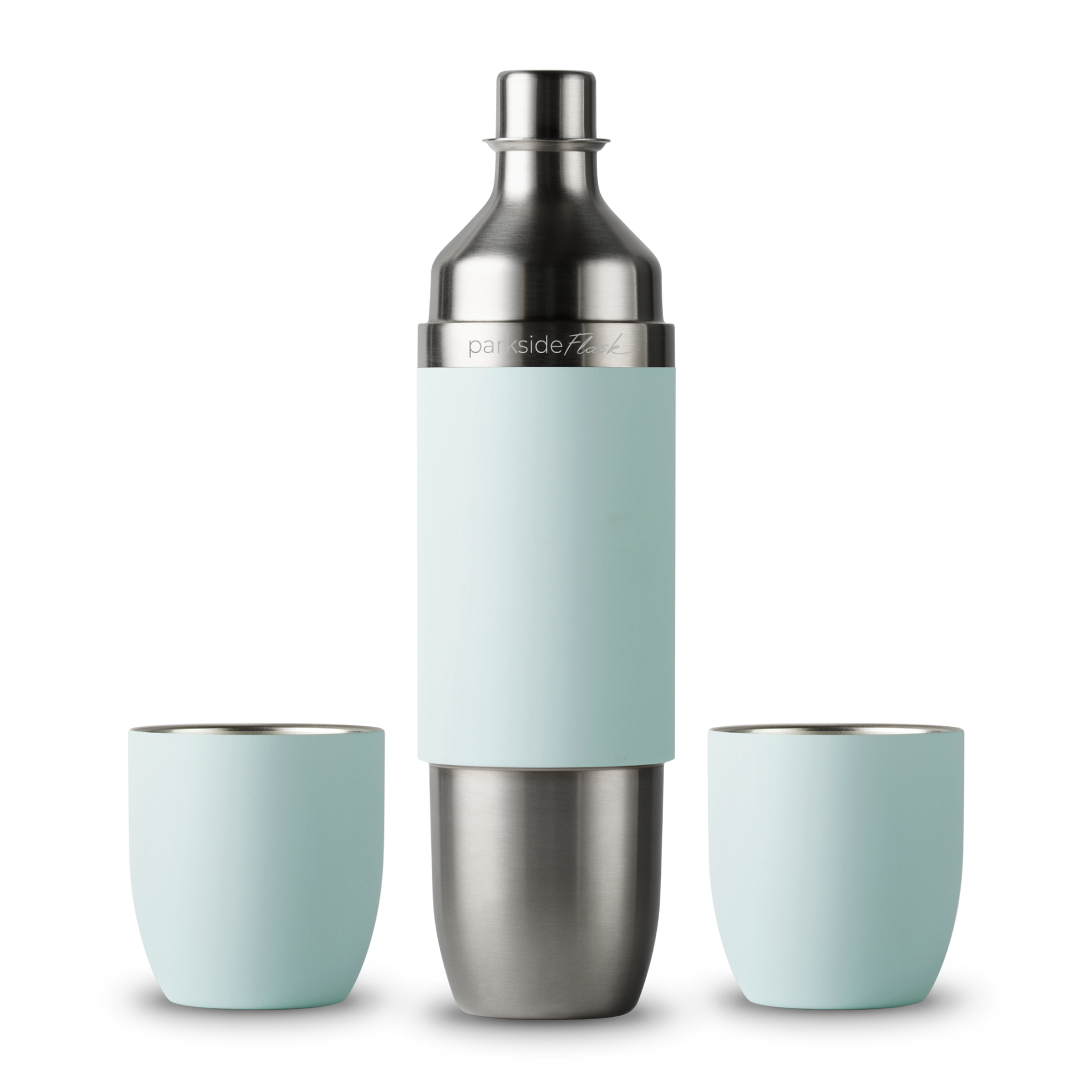Parkside Flask - Wine Flask + Stemless Glasses | High Camp Flasks