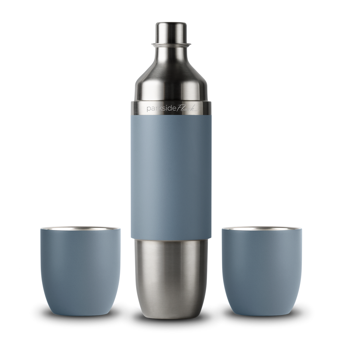 Parkside Flask - Wine Flask + Stemless Glasses | High Camp Flasks