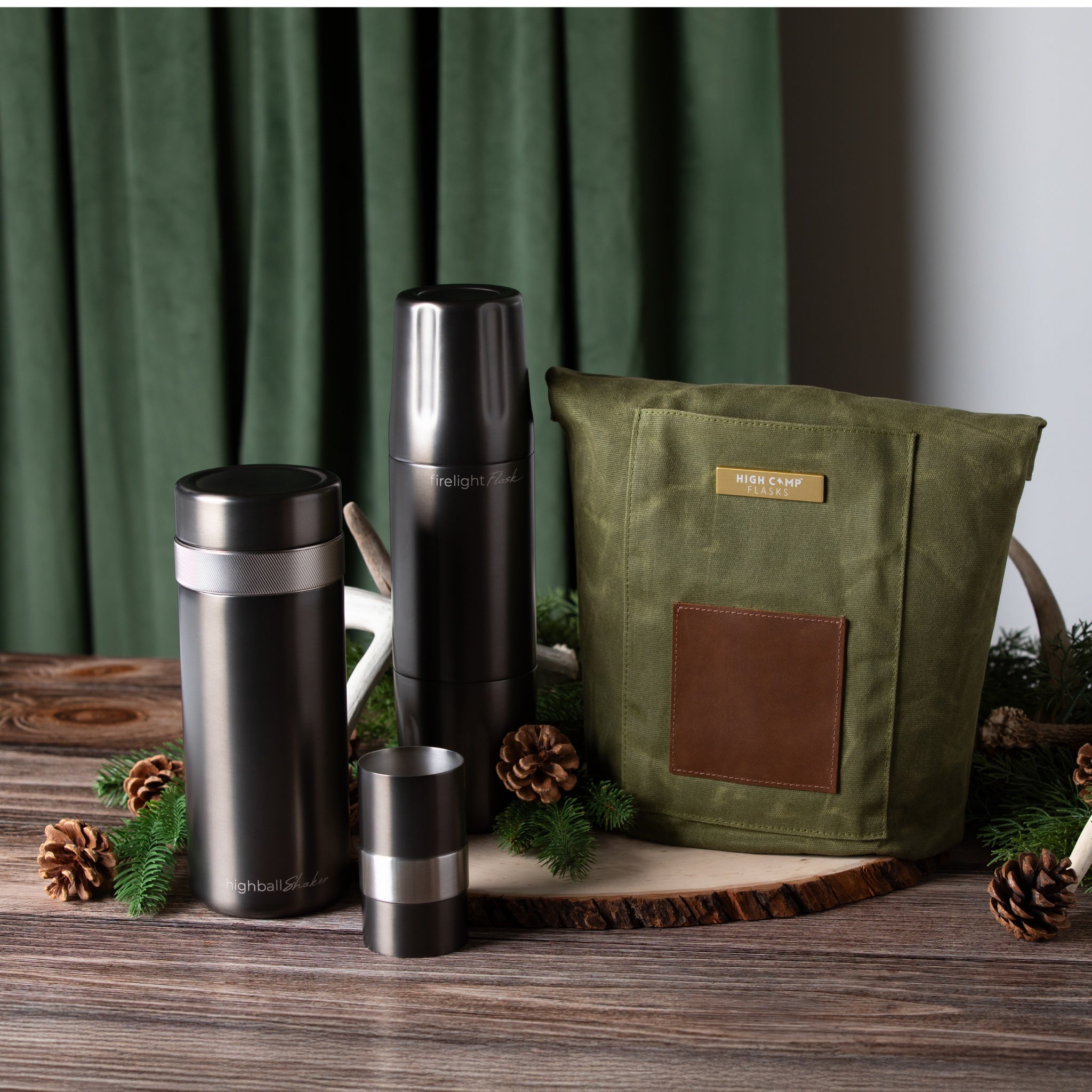 Twin Carry Tote: Two-Item Flask & Wine Carrier | High Camp