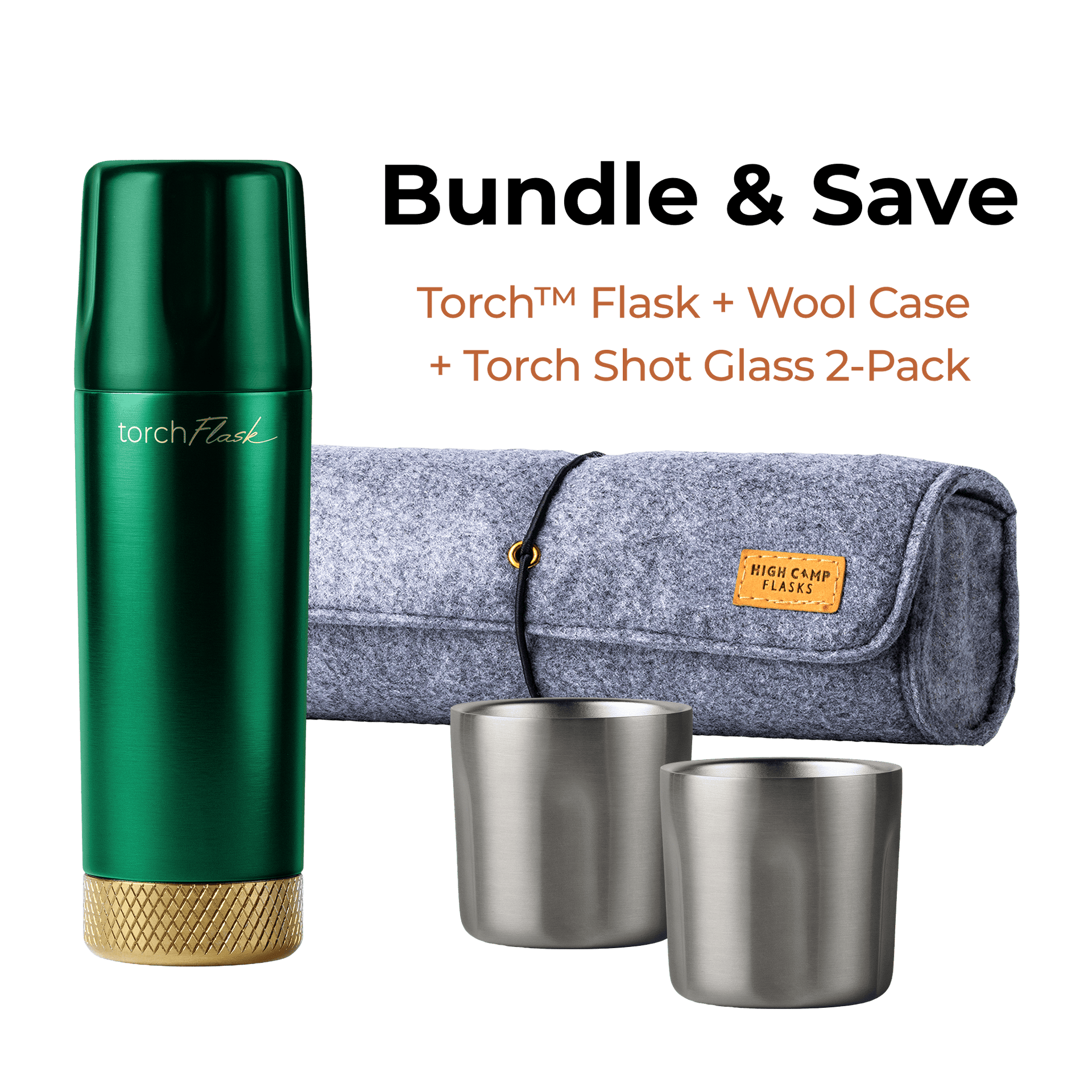 Torch Flask Bundle - Save Instantly | High Camp Flasks