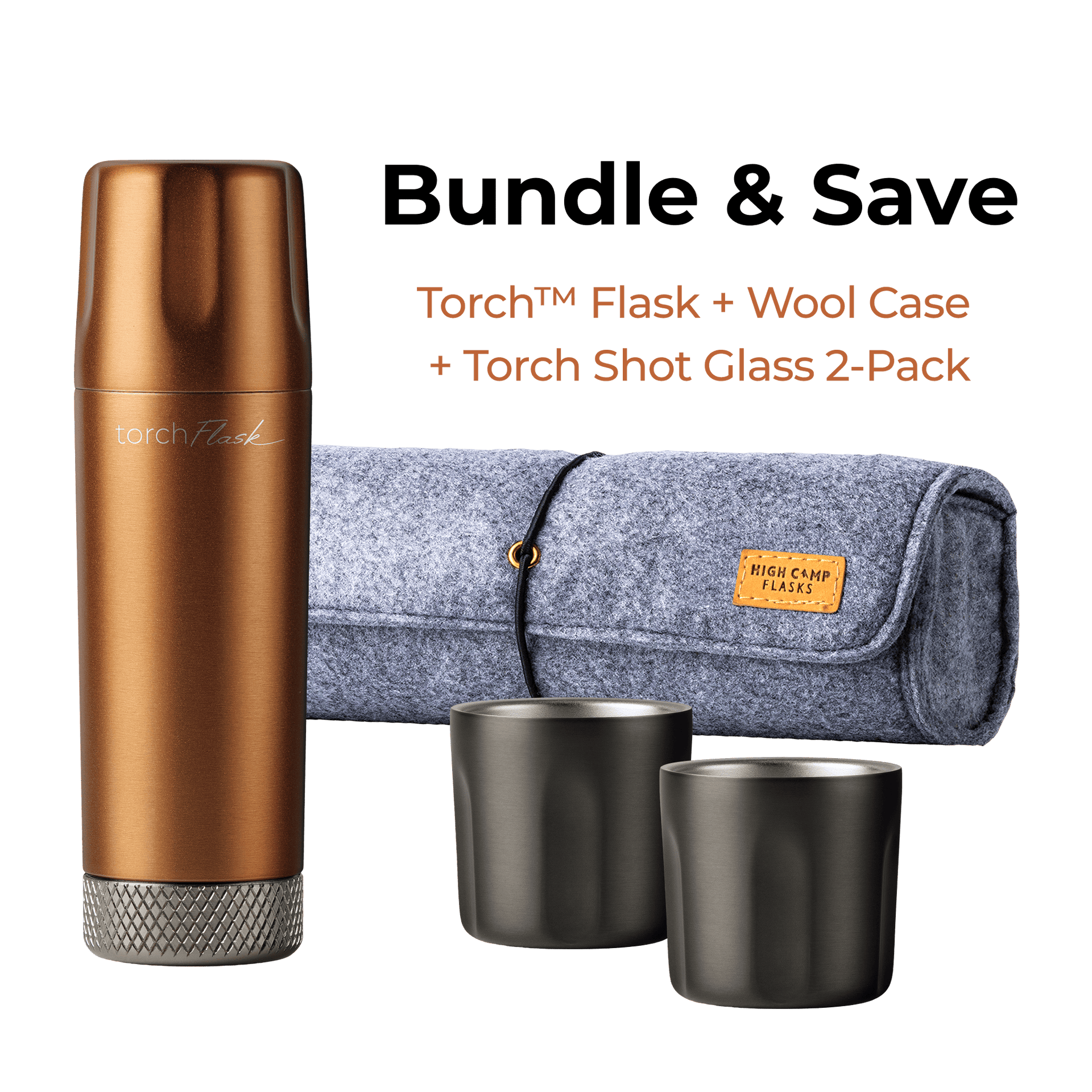 Torch Flask Bundle - Save Instantly | High Camp Flasks