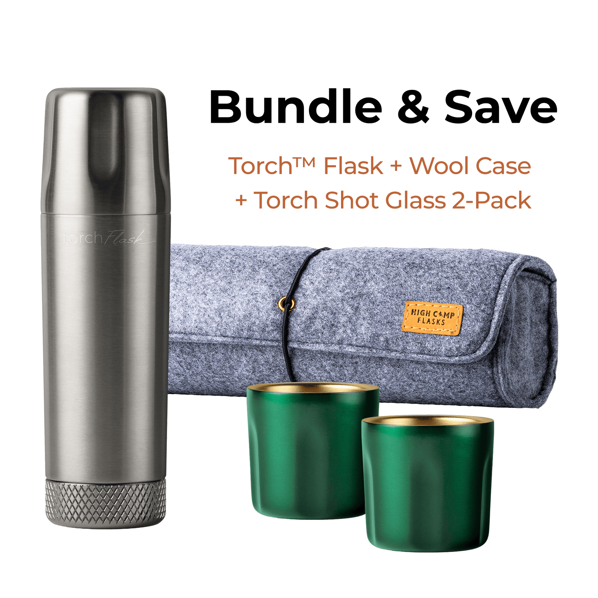 Torch Flask Bundle - Save Instantly | High Camp Flasks