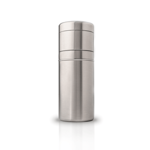 The Highball Shaker is vacuum insulated and large enough to shake any cocktail. Available in copper, gunmetal, and stainless steel finishes.
